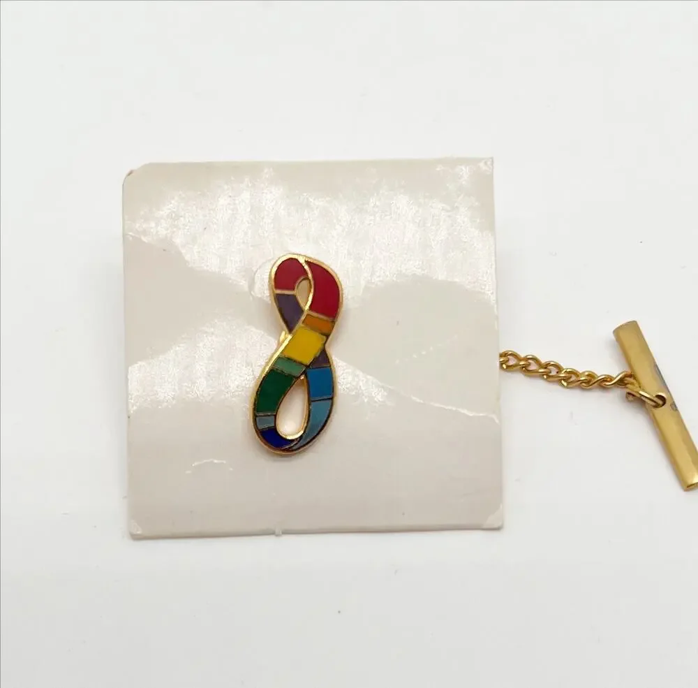 🔥 New Autism Neurodivergent Awareness Colorful Infinity Pin Brooch